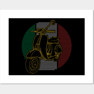 Italian Scooter Posters and Art